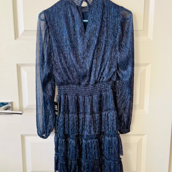 Blue Sparkly Express Party Dress - Picture 2 of 4